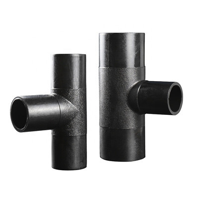 T dell'HDPE dei montaggi di compressione del tubo dell'HDPE di SCH40 DN20-110