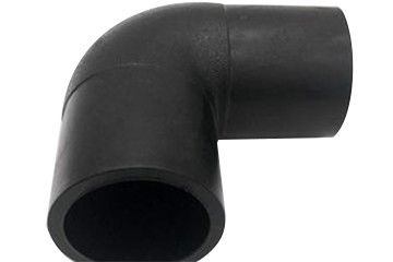 Gomito del pe del ° di estremità 90 della conduttura d'alimentazione di acqua di risanamento dell'acqua degli accessori per tubi dell'HDPE