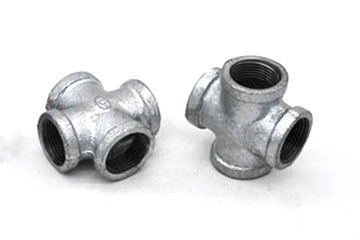 Accessori per tubi malleabili neri trasversali galvanizzati del ghisa