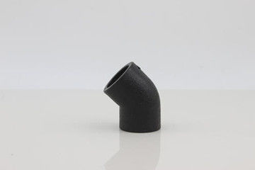 Accessori per tubi dell'HDPE del gomito di estremità del ° dell'acqua 45 di allungamento a rottura