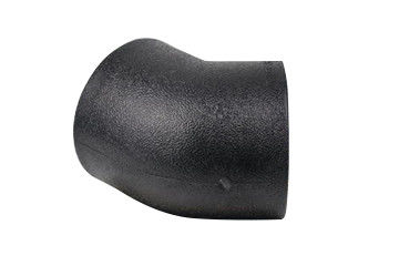 Accessori per tubi dell'HDPE del gomito di estremità del ° dell'acqua 45 di allungamento a rottura